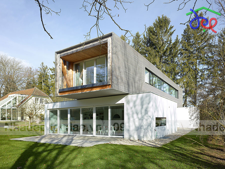 Thiết kế biệt thự trên đất hẹp tại Thụy Sỹ