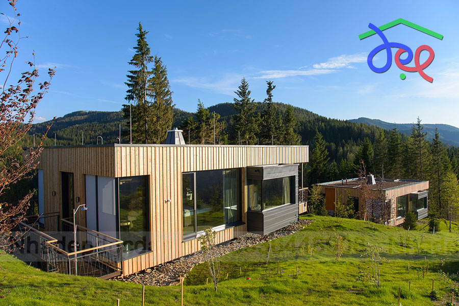 Thiết kế nhà nghỉ sang trọng bằng gỗ trên núi tại Áo
