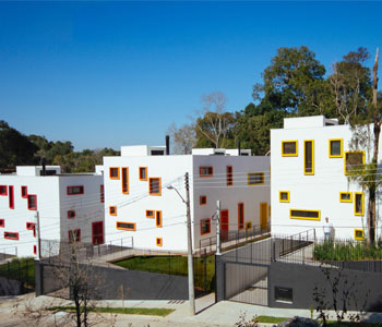 Thiết kế chung cư mini nhiều màu sắc ở Brazil