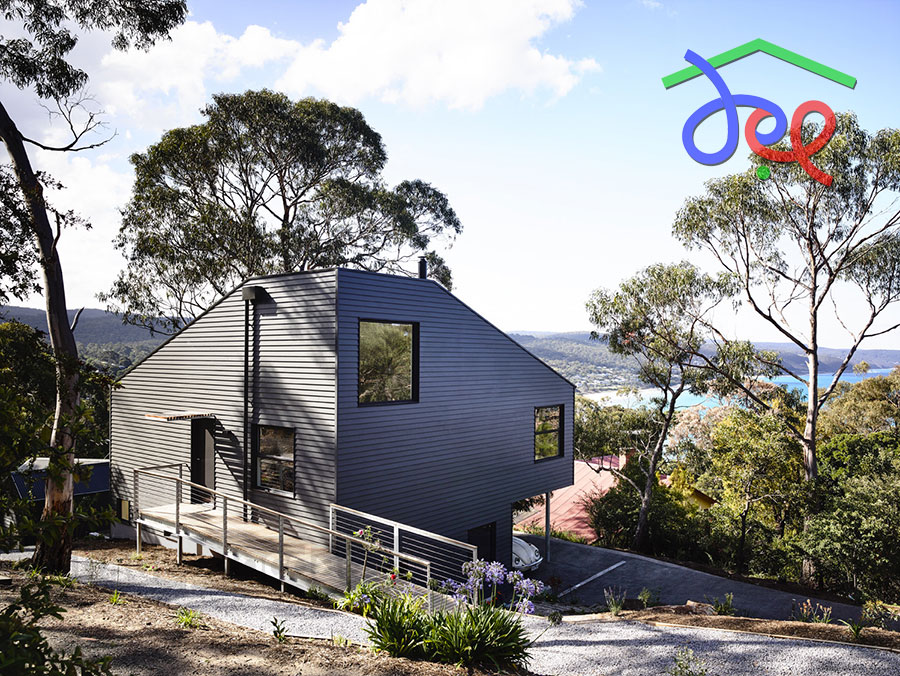 Thiết kế nhà nghỉ cuối tuần "lộn ngược" ở Australia
