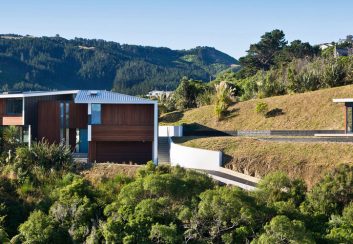 Thiết kế nhà nghỉ trên triền đồi ở New Zealand