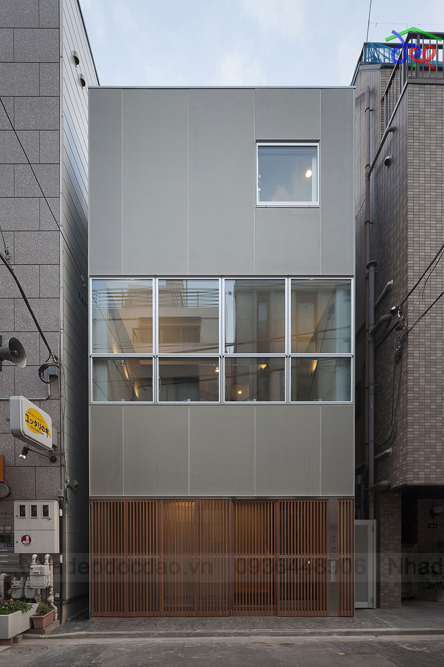 Thiết kế nhà phố diện tích 56m2 tại Nhật Bản
