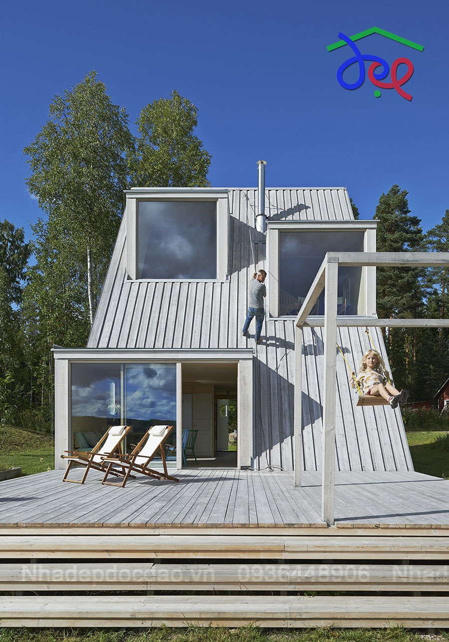 Thiết kế nhà nghỉ mùa hè ở Dalarna